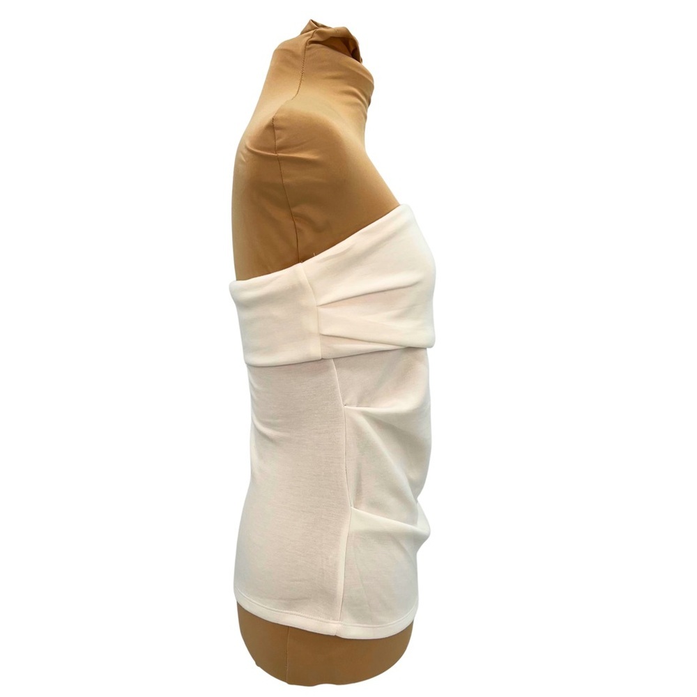 Emerson Lang (Large - NWOT) White Ruched Strapless Top - Picture 4 of 8